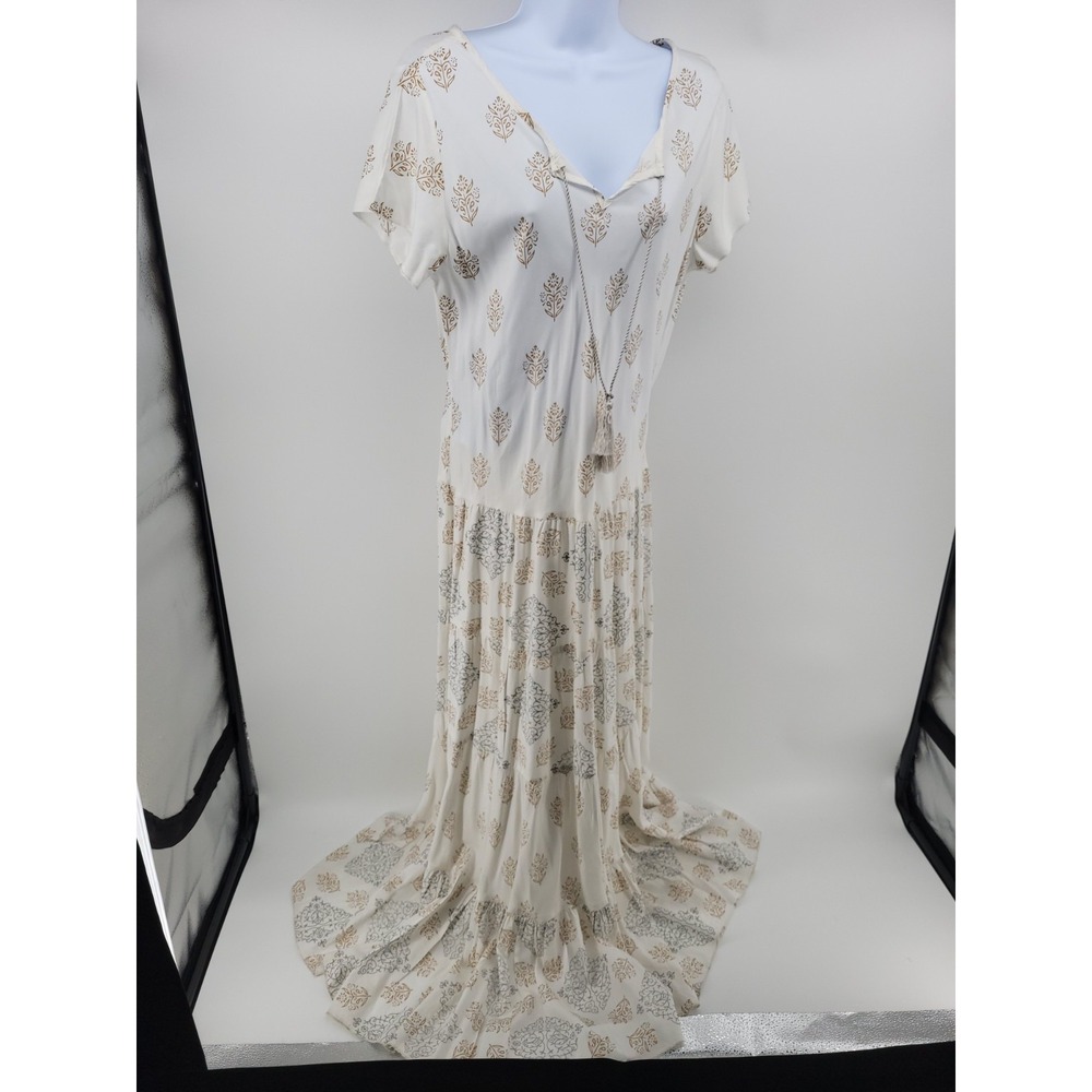 Sundance White Sheath Dress Elegant Formal Occasion Party Flowy Casual Boho M‎